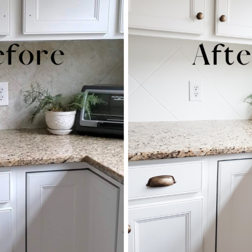 How to DIY Paint Your Kitchen Backsplash Tile (so it lasts for years!)